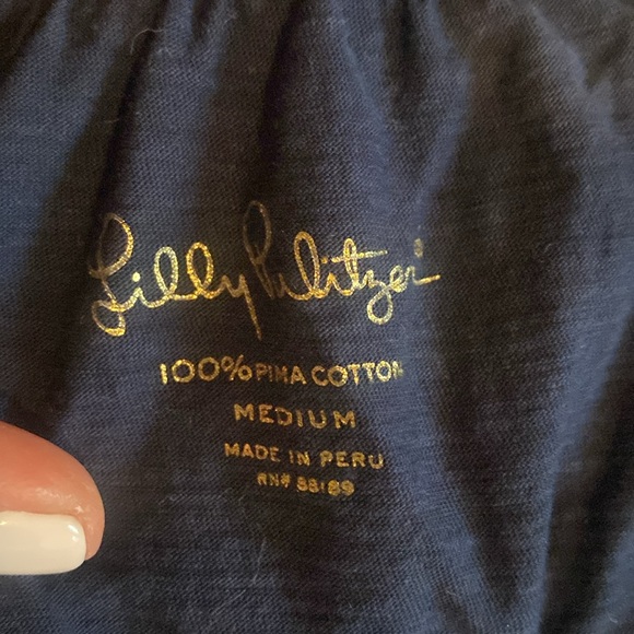 3 Lilly Pulitzer single ruffle tube tops (not cropped) bundle. All size medium - Picture 4 of 4